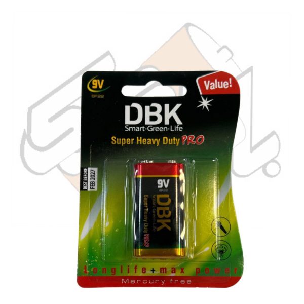 باطری کتابی 9 ولت SUPER HEAVY DUTY دی بی کی DBK