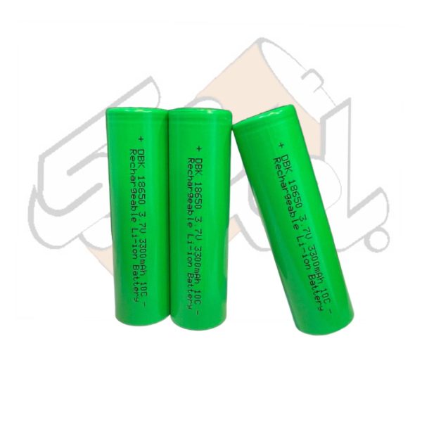 باطری شارژی 3.7 ولت لیتیوم یون 18650- 3300 میلی آمپر10cدی بی کی‌DBK - Image 3